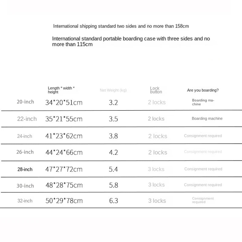 Suitcase 100% All Aluminum magnesium Suitcases/ Carry on Travel luggage.