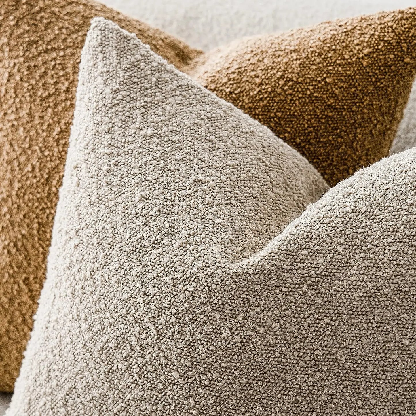 Textured Boucle Cushion Covers