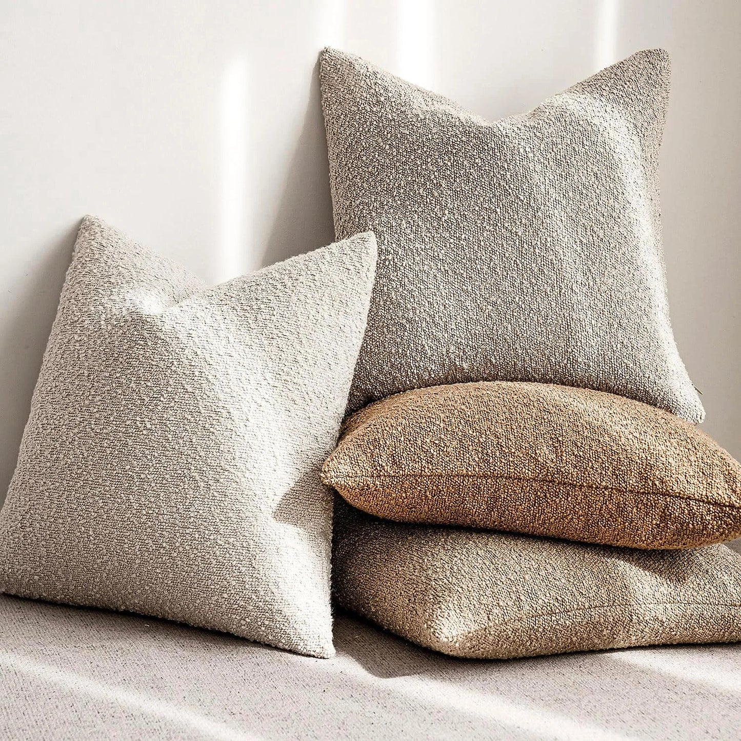 Textured Boucle Cushion Covers